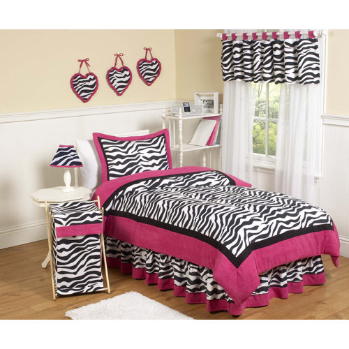 Sweet Jojo Designs Zebra Reversible Comforter Set & Reviews Wayfair